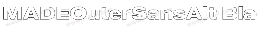 MADEOuterSansAlt Bla字体转换